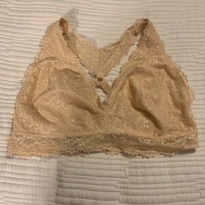 Savage X Fenty Floral Lavender Racerback Bralette Honey Nude 2X